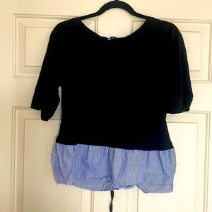 Two crop blouse with tie in back